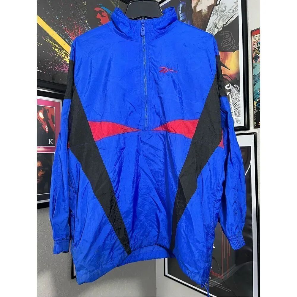 Vintage 90s Reebok Retro Windbreaker Jacket